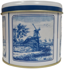 Stroopwafelblik Delftsblauw